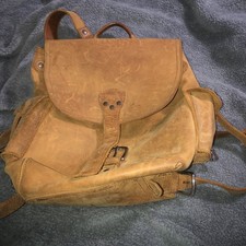 Saddleback Leather Co Large Backpack  Tobacco “ The Tank” Cinch + Buckle Top