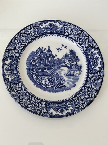 Olde alton ware blue white - blue,
