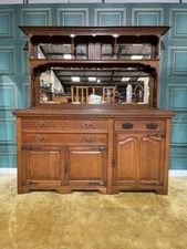 Edwardian Oak Mirror Back Sideboard