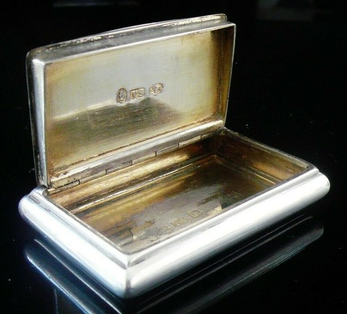 Sterling silver snuff box - sterling,