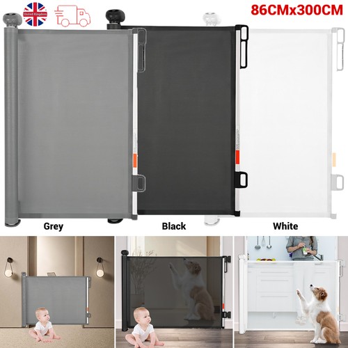 Retractable pet dog gate - retractable,