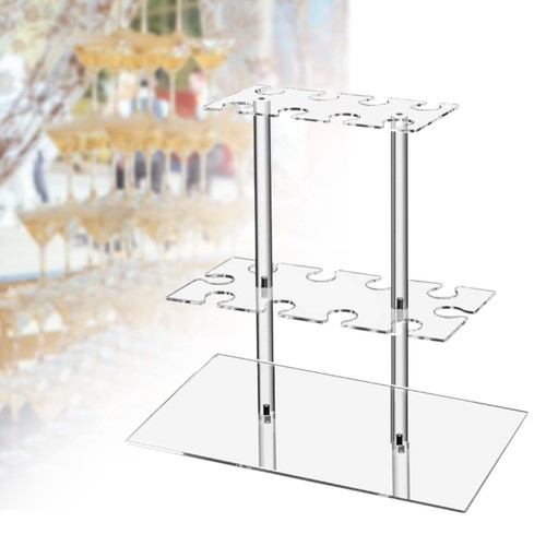 Champagne tower display - champagne,