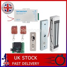 Door Access Control System Electric Magnetic Lock 2 Wireless Remote Controls UK