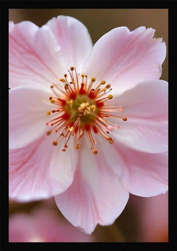 Vibrant cherry blossom framed - cherry,