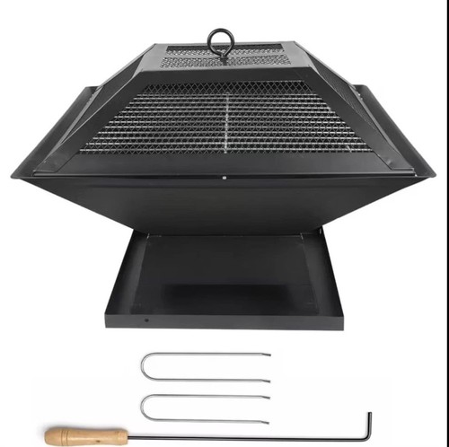 Outdoor firepit with bbq - firepit,