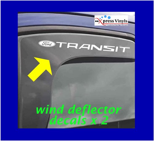 Transit wind deflector - , decals