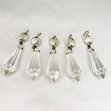 5x Vintage Original Cut Glass