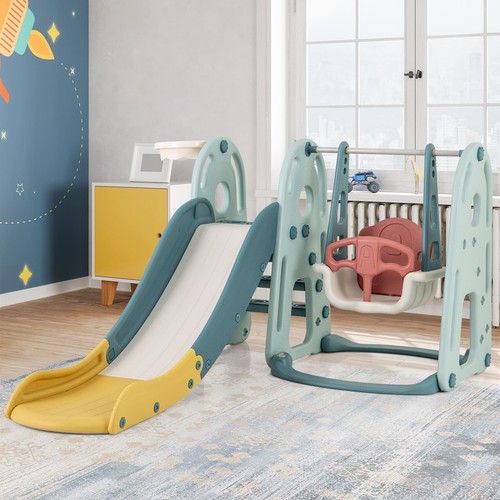 Kids slide swing set - 4-in-1,