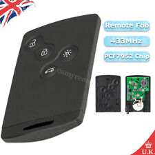 433MHz 4B Remote Control Car Key Card Fob for Renault Megane Laguna Scenic Clio