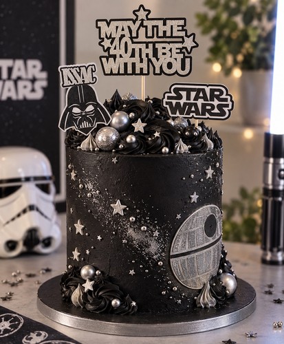 Star wars personalised cake - wars,