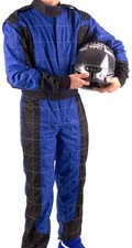 GO Kart Hobby Single Layer Race suit BLUE-BLACK- New Mega Sale Unbeatable Price