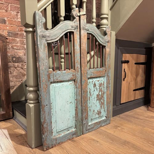 Pair vintage wooden gates - wooden,