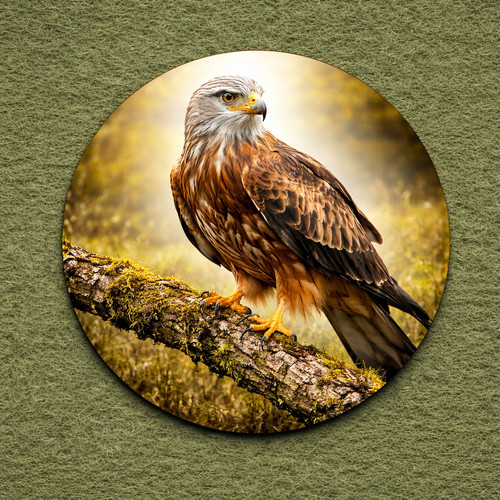 Red kite british - red, pin