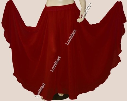 Belly dance maroon full circle - dance,
