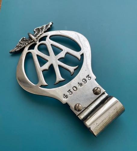 Chrome car badge c w - badge, c/w
