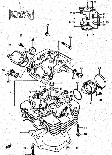 Suzuki genuine bolt 6mm - bolt,