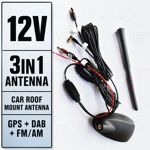 12v car roof mount antenna - car,