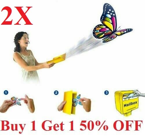 2pcs flying butterfly greeting - flying,