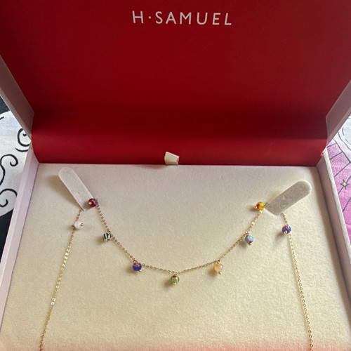 Samuel 9ct gold station - 9ct,