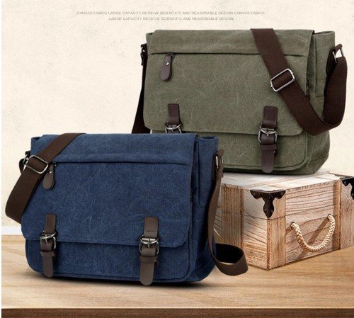 Large canvas shoulder - canvas, bag
