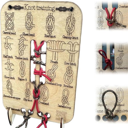 Knot tying practice - tying,