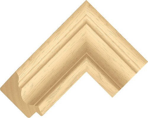 70mm wide natural scoop wood - natural,