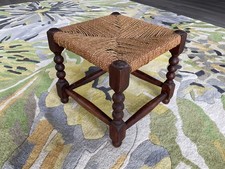 Vintage Foot Stool Seat Wooden