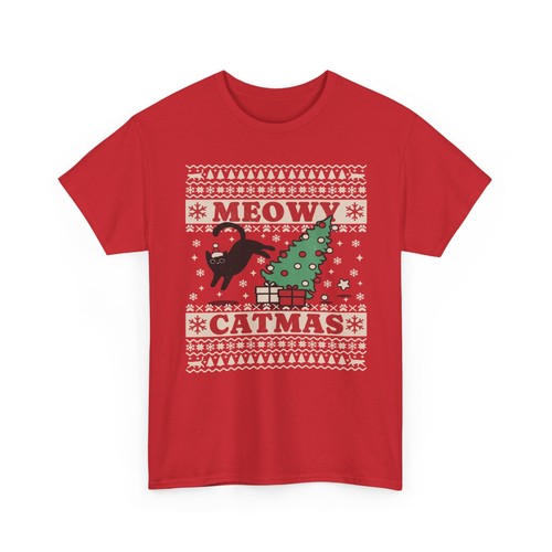 Meowy catmas shirt - meowy, cat