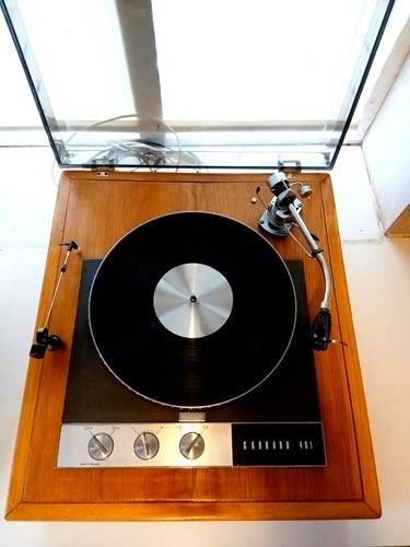 Garrard 401 with - custom, plinth