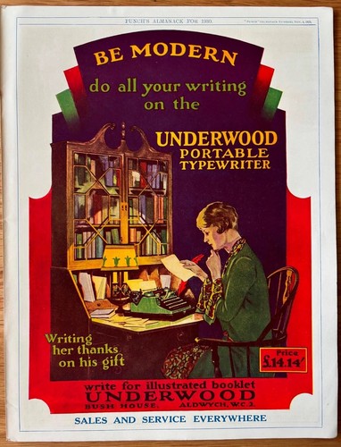 Underwood portable typewriter - underwood,