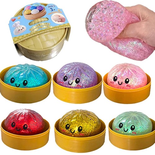 Glitter dumpling squishy - glitter,