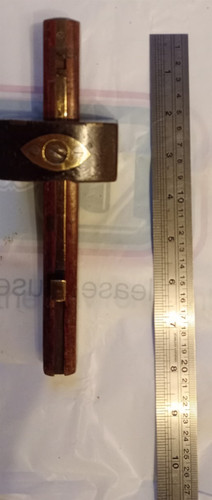 Vintage hardwood brass - &,