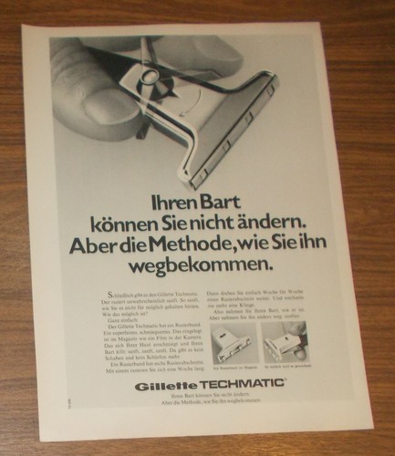 Rare advertising gillette - advertising,