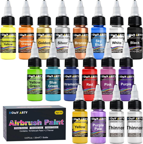 Airbrush paint 16 colors - airbrush,
