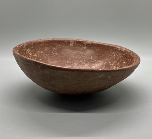 Ethnographic clay bowl red - ethnographic,