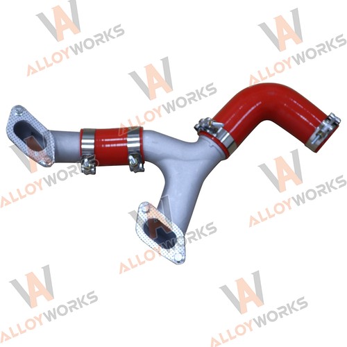 Aluminum intercooler pipe - aluminum, y-pipe
