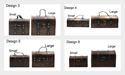 Wooden treasure chest - wooden,