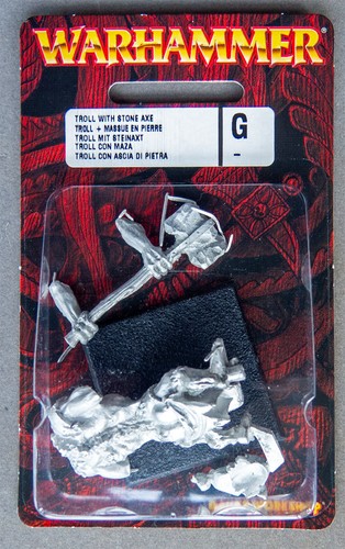 Metal warhammer troll with - metal,