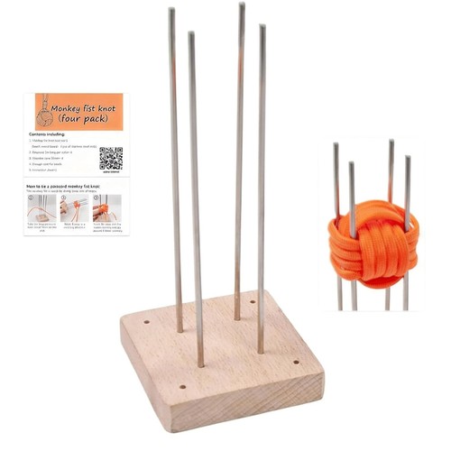 Monkey fist paracord jig tool - fist,