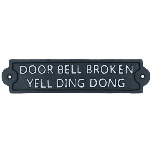 Door bell broken - door, yell