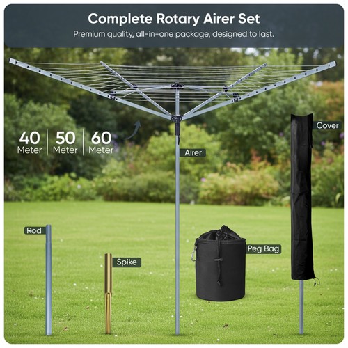 Heavy duty arm - duty, airer