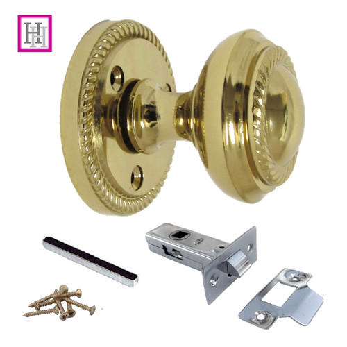 Door knobs brass - brass, set