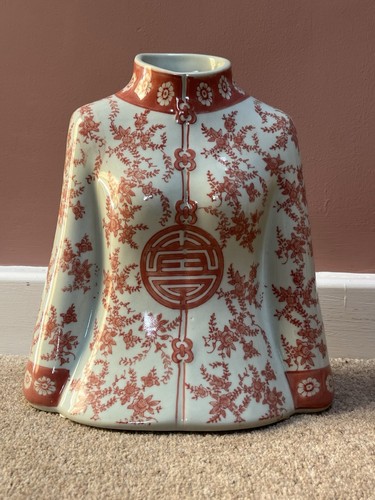 Chinese porcelain torso vase - porcelain,