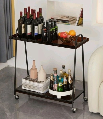 Acrylic drinks trolley rolling - trolley,