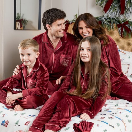 Burgundy polar express family - burgundy,