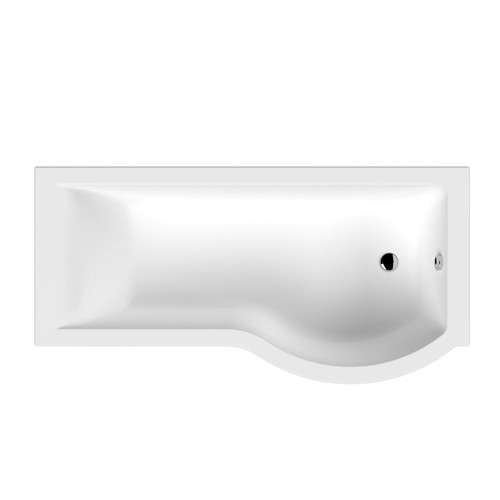 Shaped shower bath rh - shaped,