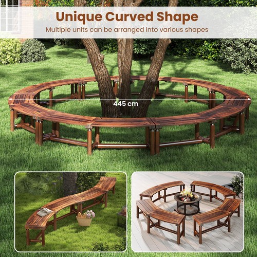 Solid wood curved - wood, patio