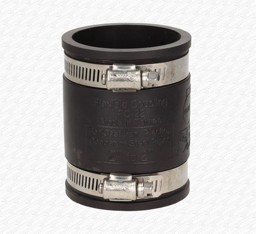 Rubber coupling 50mm pvc - rubber,