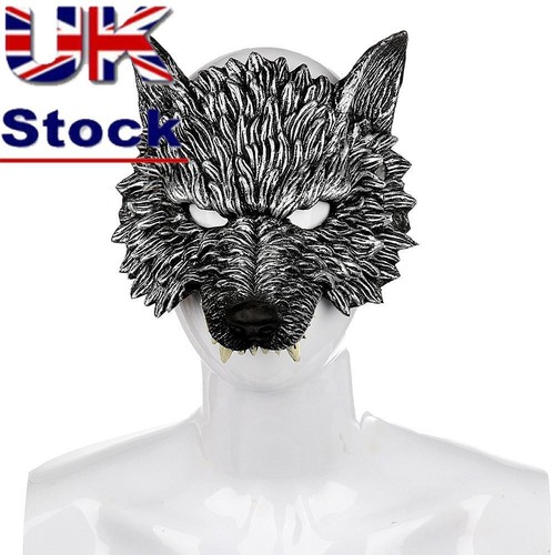 Mysterious wolf head mask - mysterious, 3d