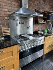 Britannia Dual Fuel Range Cooker 100cm Stainless Steel and Hood